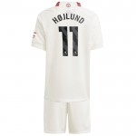 Günstige Fußballtrikots Manchester United Hojlund 11 Kinder 3rd trikot 2023-24 Kurzarm